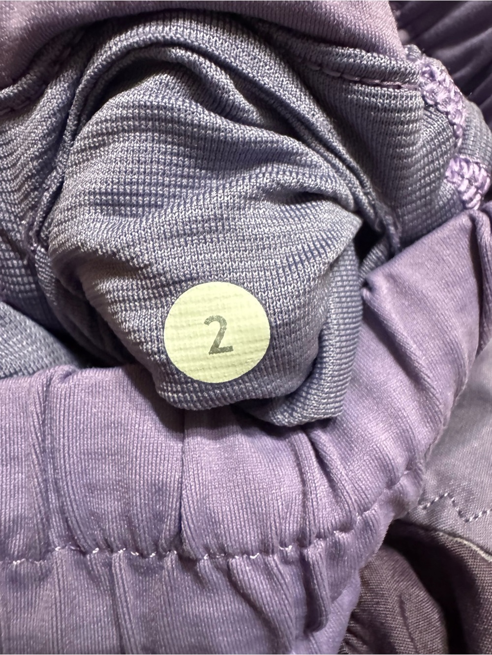 Lululemon Purple Plaid Run Shorts size 2, 4” - Picture 5 of 7